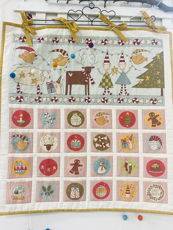 Natalie Bird Count Down To Christmas Advent Calendar Panel 77cm