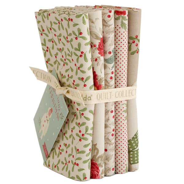 Tilda Merry Little Christmas Fat 1/8th Bundle - Cream