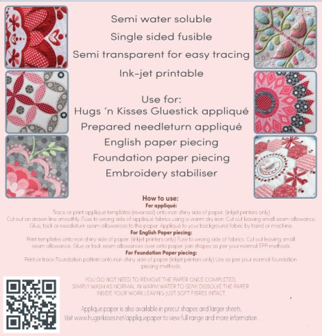 Hugs and Kisses Applique Paper Starter Pack