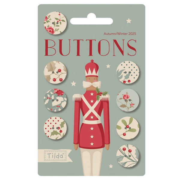 Tilda Merry Little Christmas Buttons - Cream