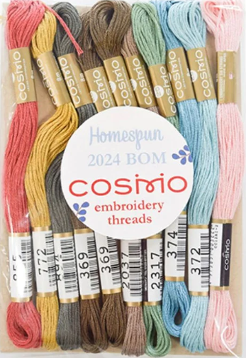 Homespun 2024 BOM Cosmo Thread Pack - Sunshine & Lollipops