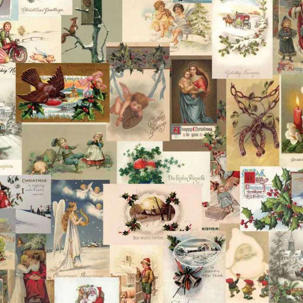 Devonstone Uno Christmas Postcard Fabric