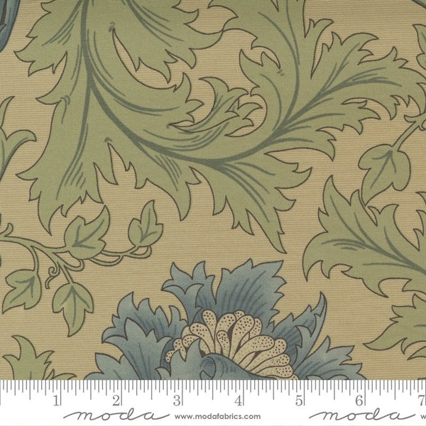 William Morris Anemone Large Floral Vine sage green