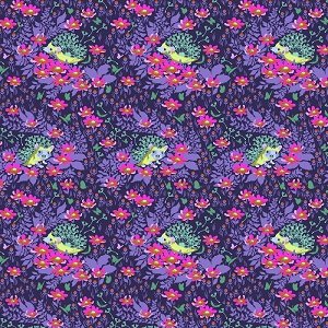 Tula Pink Tiny Beasts Who's Your Dandy? in Glimmer