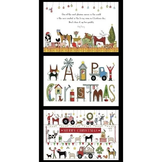 Red Tractor Designs Christmas in Australia Merry Christmas 56cm Panel