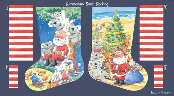 Summertime Santa - Santa Stocking