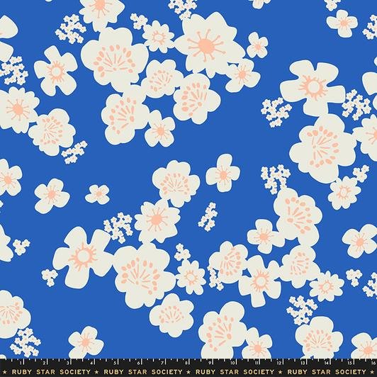 Whatnot Hana Flower Blue Ribbon - Wide Back